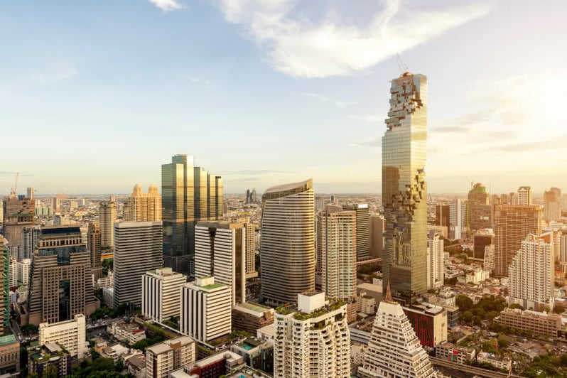 picture of the Bangkok city skyline, Thailand